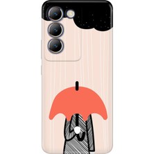 Adasena Vivo V30 Lite Kılıf Desenli Baskılı Tpu Rubber Kapak Yağmur