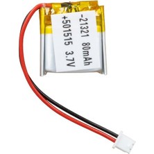 501515 3.7 Volt 80 Mah Lityum Polimer