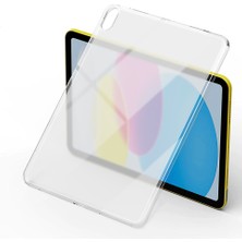 Zore iPad 10.9 2022 (10.nesil) - Uyumlu Uyumlu Vlmt Tablet Süper Silikon Kapak-Renksiz