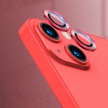 Zore iPhone 13 Uyumlu Vlmt Cl-02 Kamera Lens Koruyucu-Kırmızı