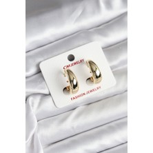 Clariss 14k Gold Renk Kaplama Halka Cm Kadın Küpe