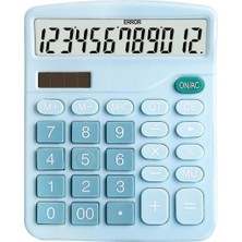 PM-24066 12 Basamaklı Solarlı Elektronik Hesap Makinesi