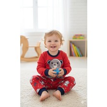 Panda Baskılı Erkek Bebek Takımı