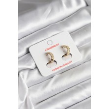 Clariss 14K Gold Renk Kaplama cm Kadın Küpe