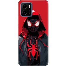 Adasena Vivo Y15S Kılıf Desenli Baskılı Tpu Rubber Kapak Retrospider