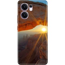 Oppo Reno 13F Kılıf Desenli Baskılı Tpu Rubber Kapak Sun