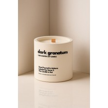 Basement : Dark Granatum : Modern Beyaz Beton Mum Nar Çiçeği, Sandal Ağacı, Mor Peyoni)