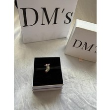 DMs Silver Yılbaşı Çoraplı Fare Gümüş Charm'ı