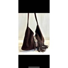 My Easy Shop Mesbag Hakiki Süet Kadın Çanta