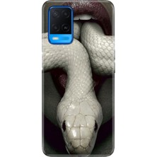 Oppo A54 4g Kılıf Desenli Baskılı Tpu Rubber Kapak Kobra