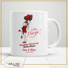 Black Willow Store Sevgililer Günü,sevgiliye Özel,aşk,sevgi Porselen Kupa Bardak-35