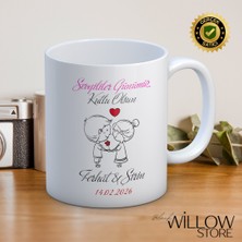 Black Willow Store Sevgililer Günü,sevgiliye Özel,aşk,sevgi Porselen Kupa Bardak-61