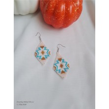 İpar Aksesuar Kum Boncuklu El Yapımı Küpe