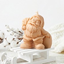 Mitr Noel Baba Temalı Kahve Soya Mum