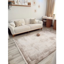 GÜLCEM HOME Andromeda Helen, Sanatsal Ipeksi Viskon Triko Akrilik Dokuma Sarayhan Oturma Odası ve Salon Halısı