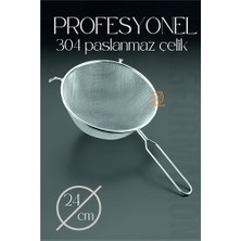 Marsilyan 24 cm Süzgeç 304 Paslanmaz Çelik