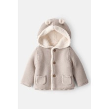 Carter's Unisex Bebek Örme Hırka Gri Pamuklu Cepli Uzun Kollu 18 Ay Günlük Stil