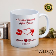 Black Willow Store Sevgililer Günü,sevgiliye Özel,aşk,sevgi Porselen Kupa Bardak-67