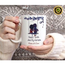 Black Willow Store Sevgililer Günü,sevgiliye Özel,aşk,sevgi Porselen Kupa Bardak-97