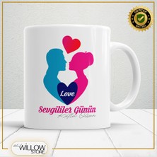 Black Willow Store Sevgililer Günü,sevgiliye Özel,aşk,sevgi Porselen Kupa BARDAK-137