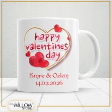 Black Willow Store Sevgililer Günü,sevgiliye Özel,aşk,sevgi Porselen Kupa Bardak-21