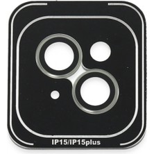 Marsilyan  iPhone 15 Pvd Metal Kamera Lens - Yeşil