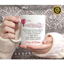 Black Willow Store Sevgililer Günü,sevgiliye Özel,aşk,sevgi Porselen Kupa BARDAK-111