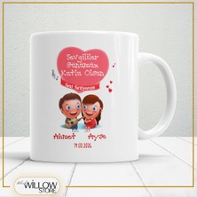 Black Willow Store Sevgililer Günü,sevgiliye Özel,aşk,sevgi Porselen Kupa Bardak-28
