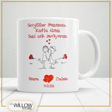 Black Willow Store Sevgililer Günü,sevgiliye Özel,aşk,sevgi Porselen Kupa Bardak-30