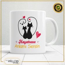 Black Willow Store Sevgililer Günü,sevgiliye Özel,aşk,sevgi Porselen Kupa BARDAK-132