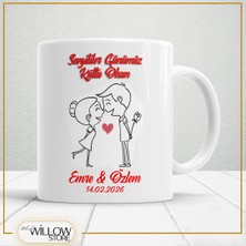 Black Willow Store Sevgililer Günü,sevgiliye Özel,aşk,sevgi Porselen Kupa Bardak-37