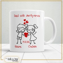 Black Willow Store Sevgililer Günü,sevgiliye Özel,aşk,sevgi Porselen Kupa Bardak-25
