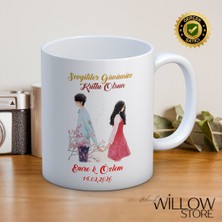 Black Willow Store Sevgililer Günü,sevgiliye Özel,aşk,sevgi Porselen Kupa Bardak-59