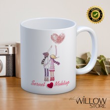 Black Willow Store Sevgililer Günü,sevgiliye Özel,aşk,sevgi Porselen Kupa Bardak-76