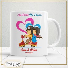 Black Willow Store Sevgililer Günü,sevgiliye Özel,aşk,sevgi Porselen Kupa Bardak-33