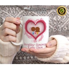 Black Willow Store Sevgililer Günü,sevgiliye Özel,aşk,sevgi Porselen Kupa Bardak-92