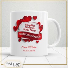 Black Willow Store Sevgililer Günü,sevgiliye Özel,aşk,sevgi Porselen Kupa Bardak-6