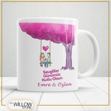 Black Willow Store Sevgililer Günü,sevgiliye Özel,aşk,sevgi Porselen Kupa Bardak-15