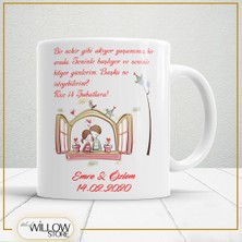 Black Willow Store Sevgililer Günü,sevgiliye Özel,aşk,sevgi Porselen Kupa Bardak-11