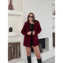 Ezel Glory Fok Ceket Premıum Kalite Bordo ST255860