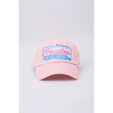 Kapin Pembe Mavi Nakışlı Premium Baseball Cap Şapka