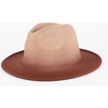Kapin Unisex Fötr Şapka - Kahve Degrade