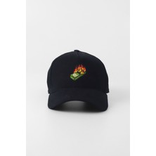 Kapin Dolar Desenli Cap Şapka - Siyah