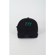 Kapin 777 Yazılı Nakışlı Baseball Cap Şapka - Siyah