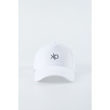 Kapin Kp Nakışlı Baseball Cap Şapka - Beyaz