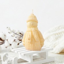 Mitr Kardan Adam Temalı Turuncu Soya Mum