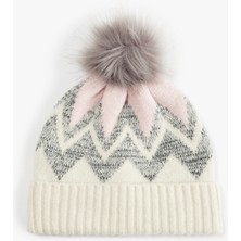 Koton Ponponlu Kış Temalı Katlı Triko Bere