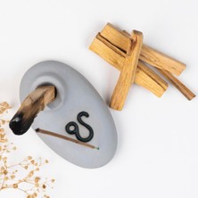 Mitr Aslan Burcu Temalı Gri Palo Santo Tütsülük
