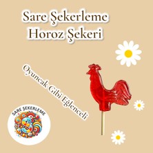 Horoz Şekeri (42'li) Kutu Kırmızı Renk Karışık Meyve Aromalı Ahşap Saplı (12 Gr)