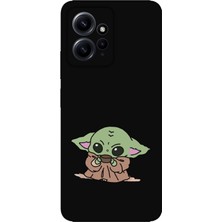 Storemax 12 4g ile Uyumlu Siyah Baby Yoda Telefon Kılıfı
